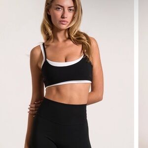 Shop FORM Layered Bra Size Medium. Black & White